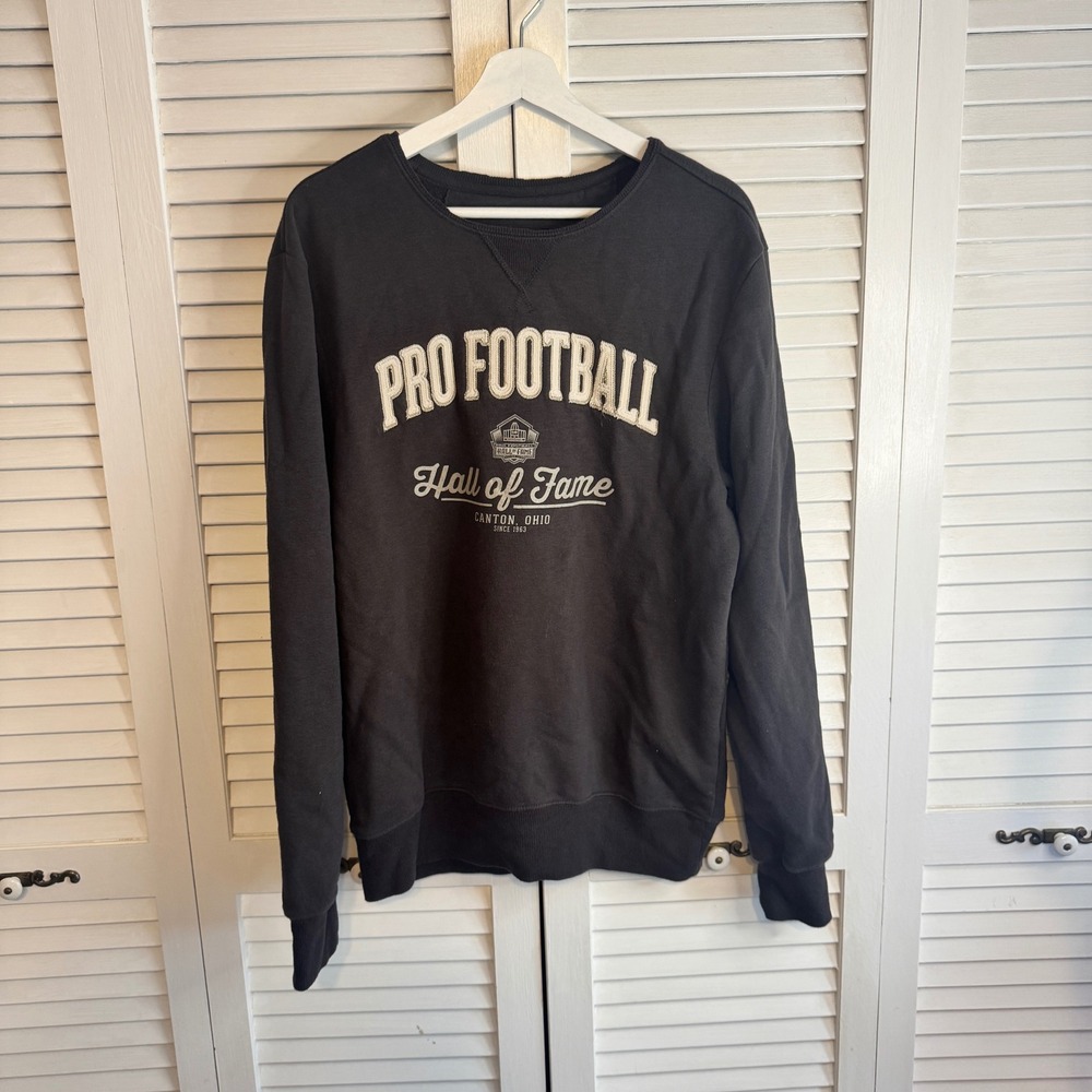 Pro Football Hall of‎ Fame Camp David Unisex Crew Neck SZ M